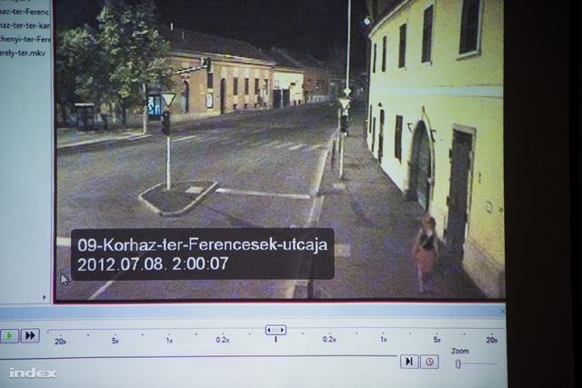 Térfigyelő kamera felvétele a gyilkosság éjszakáján