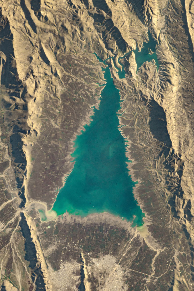 Dukan-tó az űrből nézve