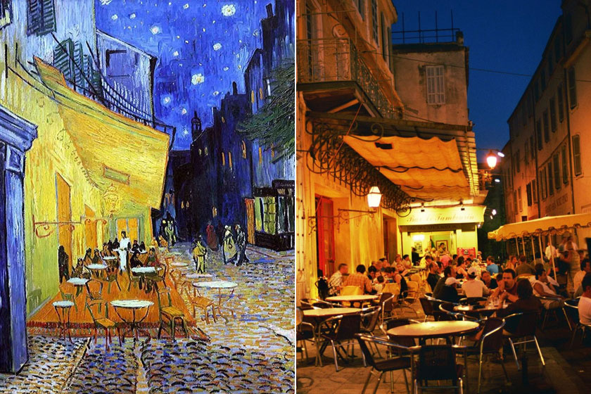 A Café Terrace at Night című művét 1888 őszén festette. A kávézó ma is működik. Természetesen a festő nevét viseli.