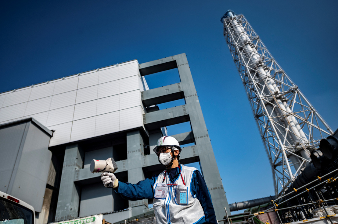 Háttérsugárzást mérnek a fukusimai atomerőmű területén 2021 februárjában