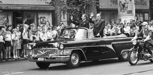 Kádár János és Leonyid Brezsnyev Budapesten, 1967-ben.