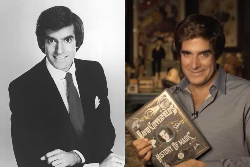 David Copperfield 1980-ban és 2021 októberében.