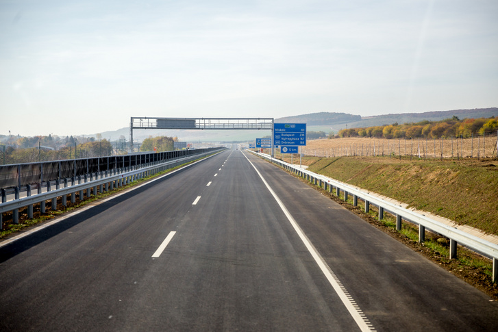 Az M30-as autópálya Miskolc és Tornyosnémeti között megépült szakasza