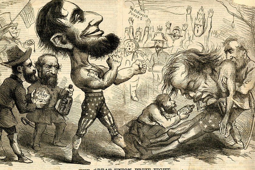 Egy, a sportolói karrierre utaló karikatúra 1861-ből.