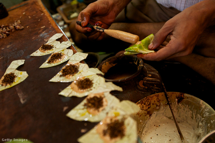 Az úgynevezett Benarasi Paan, amely egy különleges étel Váránasziban