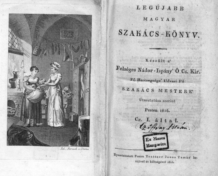 Czifray István szakácskönyve 1816