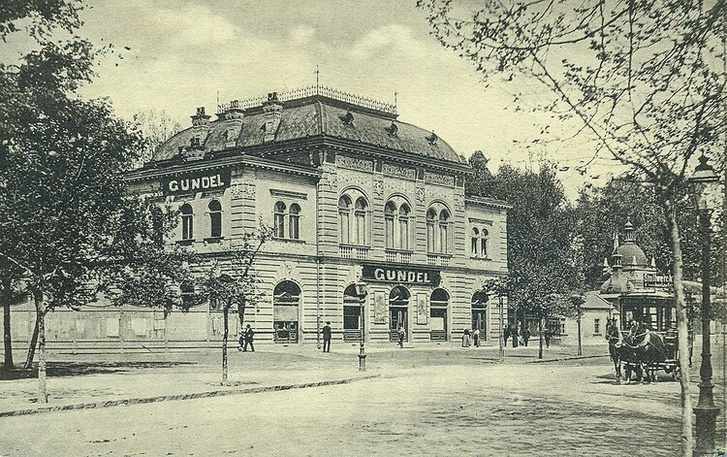 Az épület az első világháború alatt 1916-ban