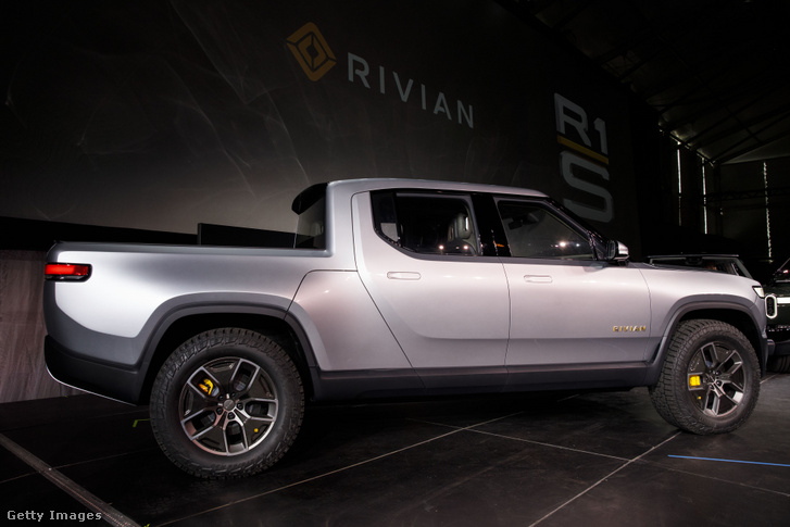 A Rivian elektromos autó Los Angelesben 2018. november 27-én