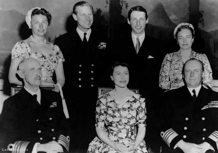 II. Erzsébet királyné hivatalos látogatáson VII. Hakoon norvég királynál 1955. június 25-én