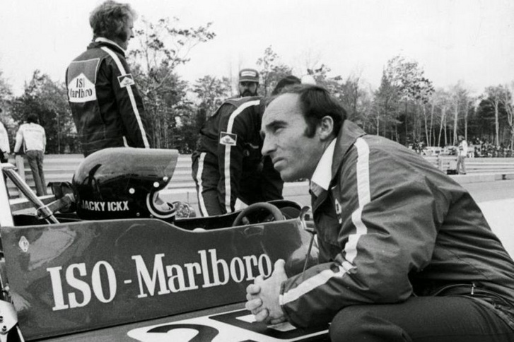 Williams és versenyzője, Jacky Ickx valamikor a hetvenes években