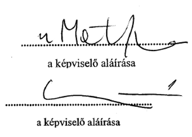 Matolcsy György aláírásai vagyonnyilatkozatán 2011-ben és 2013-ban