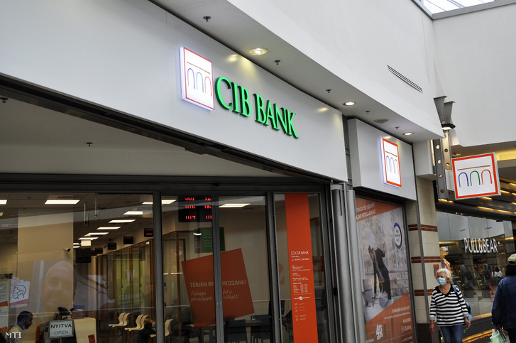 CIB Bank-fiók Budapesten 2020. július 14-én