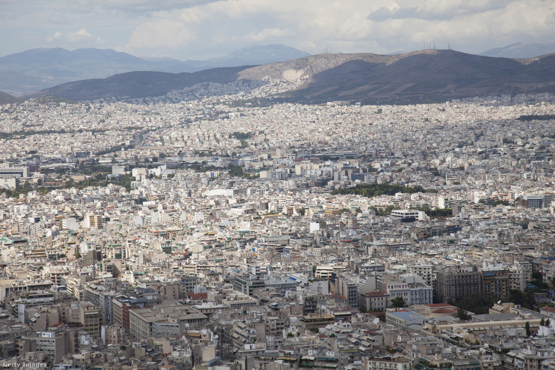 Athéni látkép 2011. szeptember 21-én