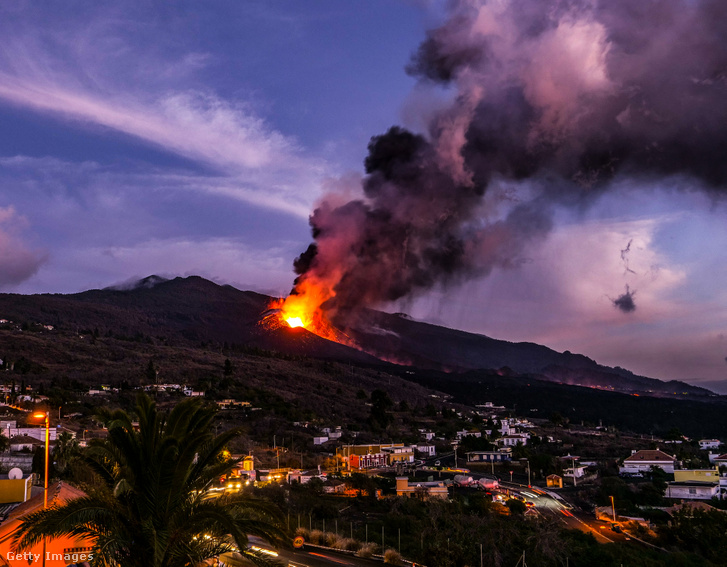 Vulkánkitörés a La Palmán a Kanári-szigeteken