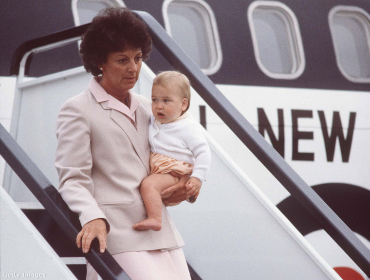 A kis Vilmos herceg és Barbara Barnes 1983-ban