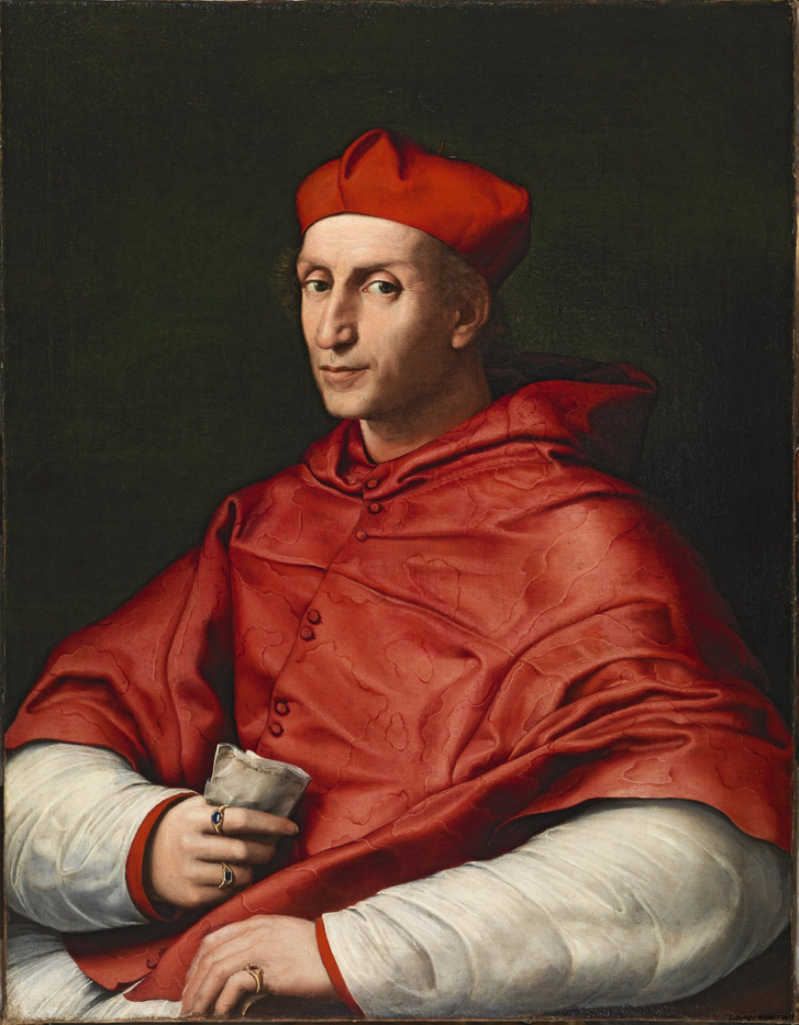 Raffaello portréja Bibbiena bíborosról (1516), a festmény jelenleg a firenzei Pitti-palotában látható