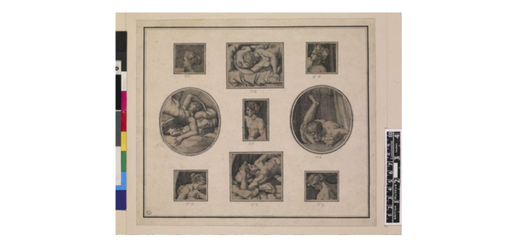 Ezek a cenzúrázott (körbevágott) képdarabok maradta csak fent az eredeti kiadásból. Jelenleg a British Múzeumban vannak kiállítva.