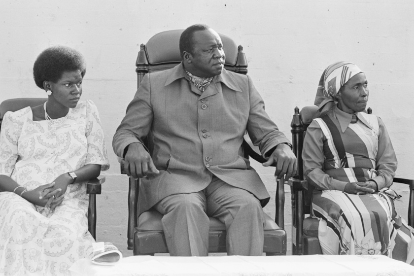 Sarah Kyolaba és Idi Amin Dada.