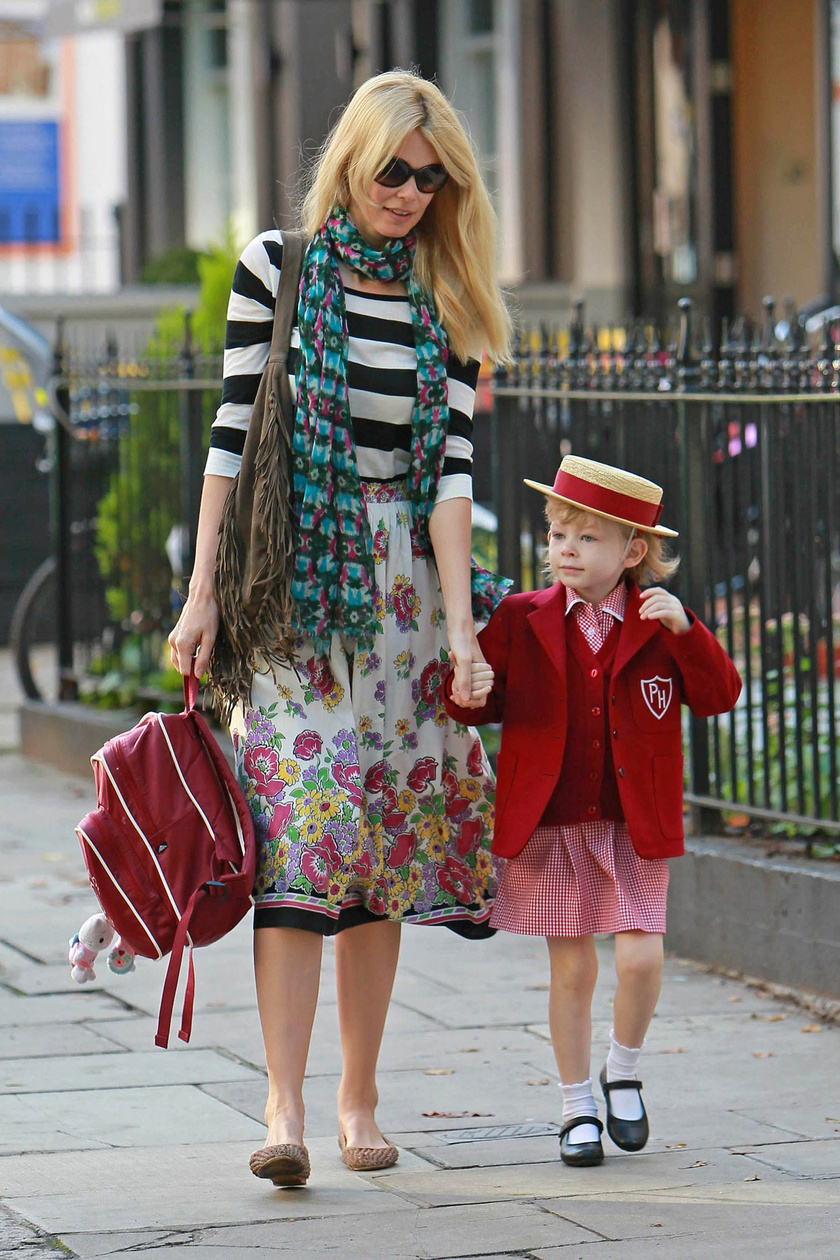 Claudia Schiffer és idősebb lánya, Clemmie 2010-ben
