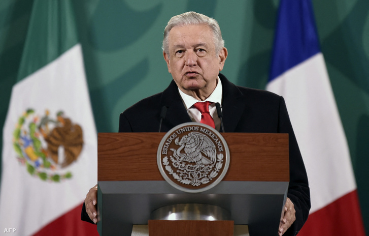 Andrés Manuel López Obrador 2021. december 20-án.