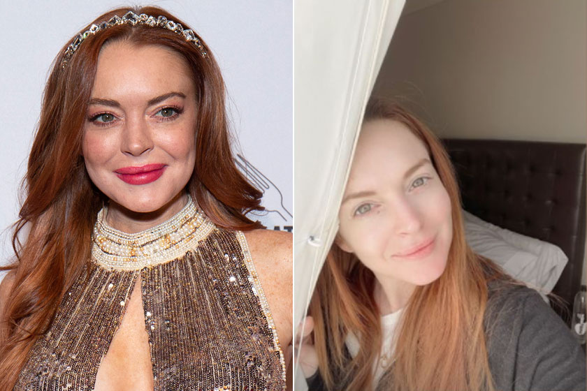 Lindsay Lohan sminkben és anélkül.