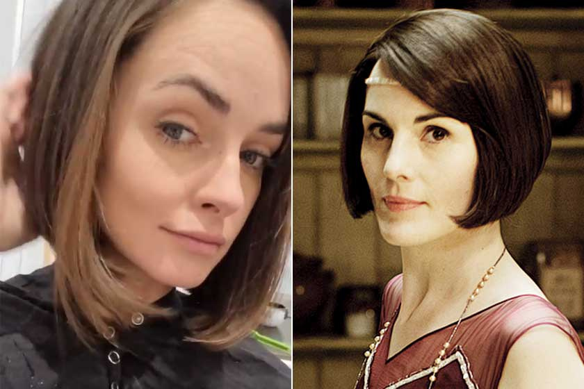 Egy kommentelőnek az új frizurája láttán egyből a Dowton Abbey sorozat Maryje ugrott be, akit Michelle Dockery alakít.