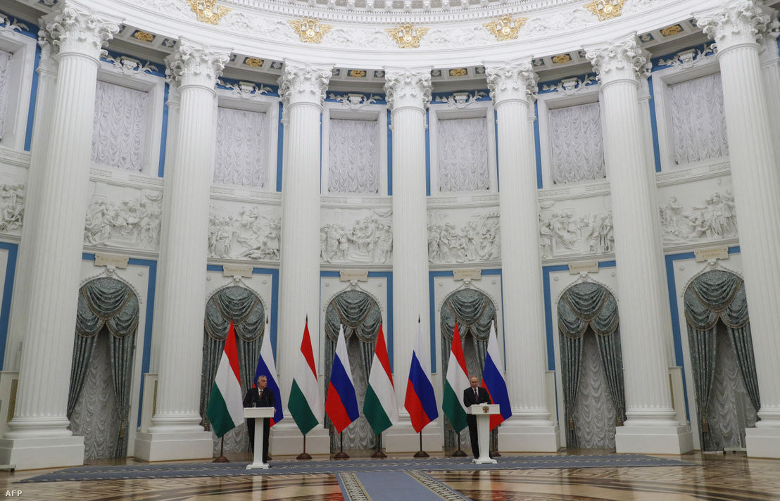 Putyin és Orbán Viktor Moszkvában tárgyalnak 2022. február 1-jén