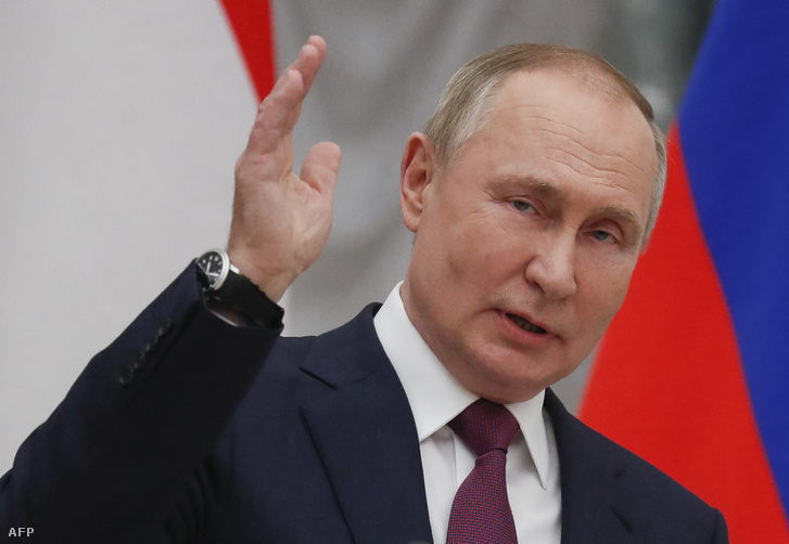 Vlagyimir Putyin 2022. február 1-jén