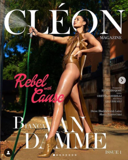 Bianca Van Damme a Cléon magazin címlapsztárjaként.
