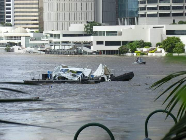 Brisbane áradáskor Nikol saját felvételén
