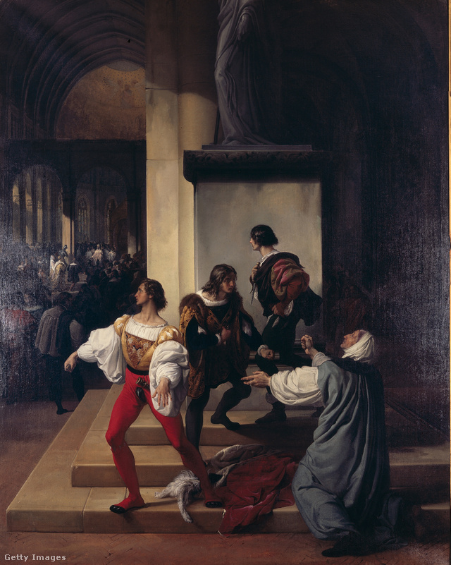 Francesco Hayez: Galeazzo Sforza meggyilkolása (1826)