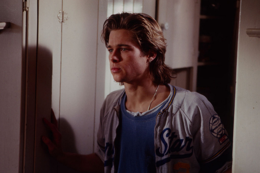 Brad Pitt 1989-ben a Gyerekek jól vannak című sorozat felvételén.