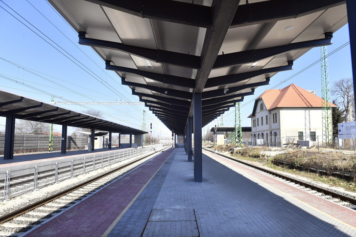 Az érdi vasútállomás 2019 februárjában