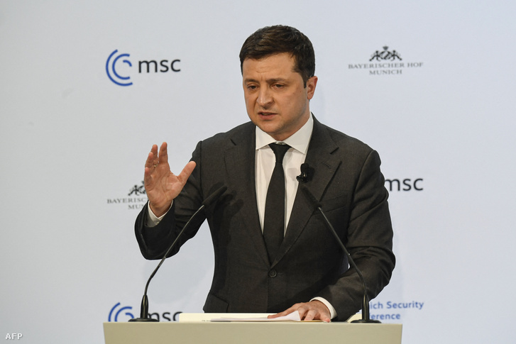 Volodimir Zelenszkij 2022. február 19-én