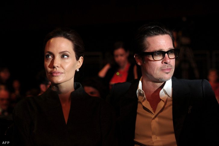 Brad Pitt és Angelina Jolie 2014. július 13-án