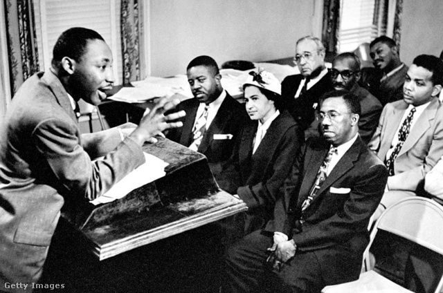 Martin Luther King a bojkott lelkes szervezőjeként