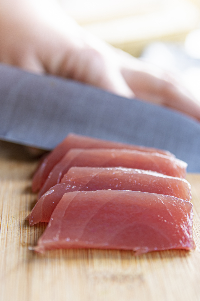 tonhal szeletelés álló