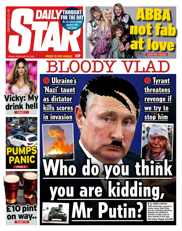 A Daily Star címlapja