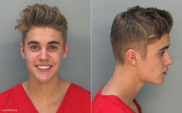 Biebert 2014-ben tartóztatták le, akkor készítette róla a rendőrség ezeket a fotókat