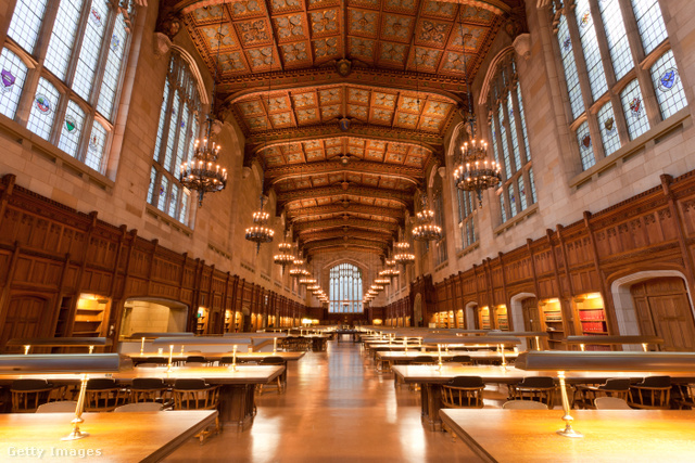 A sötét gótikus egyetemi épületek és könyvtárak adják meg a Dark Academia esztétika alaphangulatát