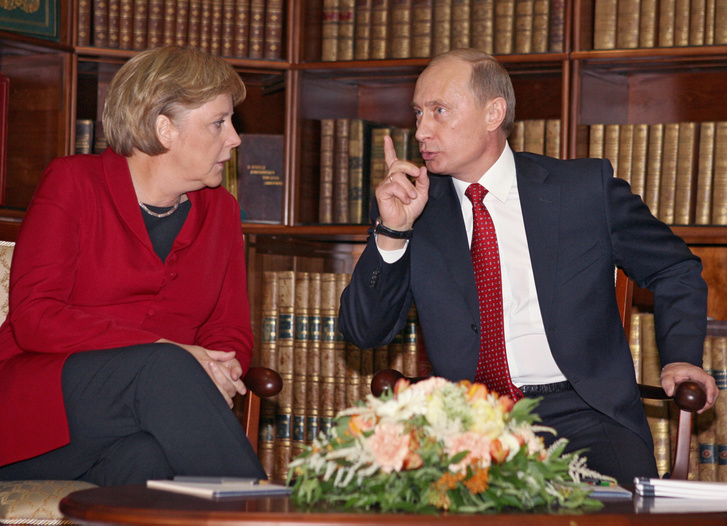 Angela Merkel és Putyin 2006-ban