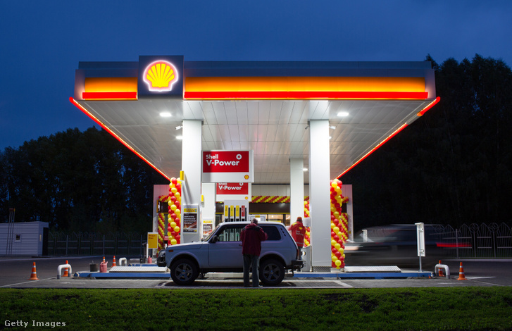 Egy Shell benzinkút 2018. szeptember 14-én