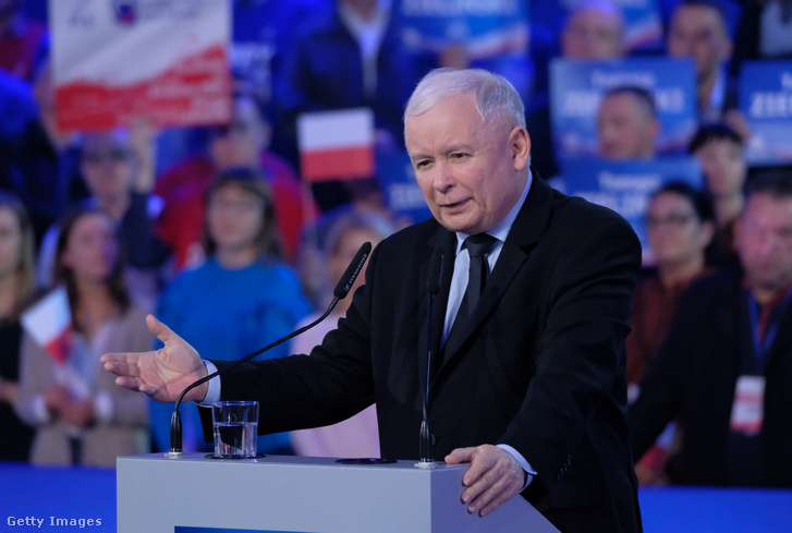Jaroslaw Kaczynski 2019. október 11-én