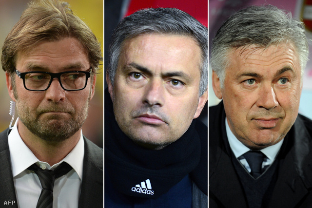 Klopp, Mourinho és Ancelotti