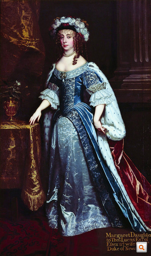 Margaret Cavendish, Newcastle hercegnőjének portréja, amelyet 1665-ben festett Peter Lely annak alkalmából, hogy II. Károly király a hercegi címet férjének adományozta