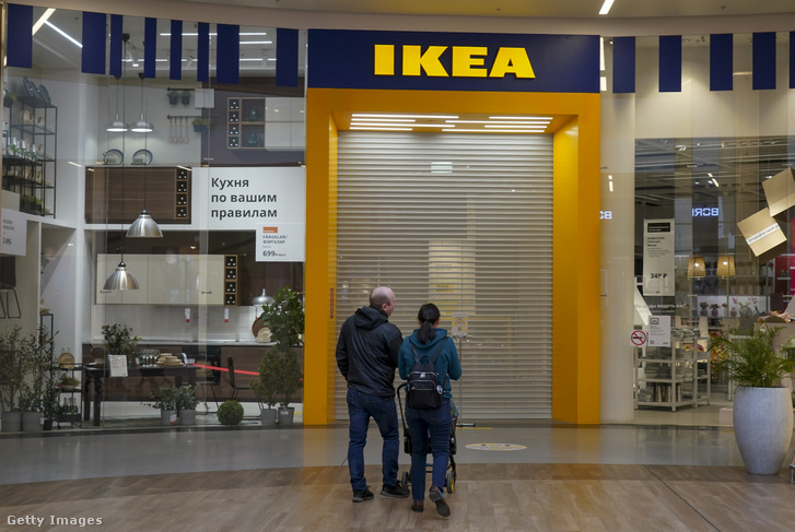 IKEA-áruház Moszkvában 2022. március 4-én