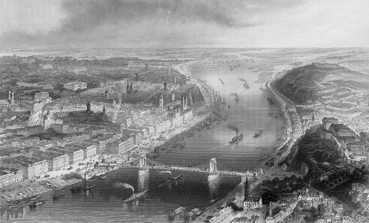 Budapest a világvárossá válásának kezdetén, 1850 körül