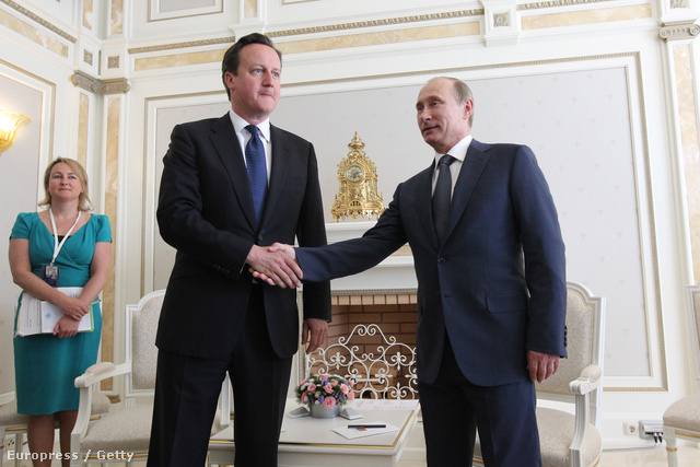 David Cameron és Vllagyimir Putyin