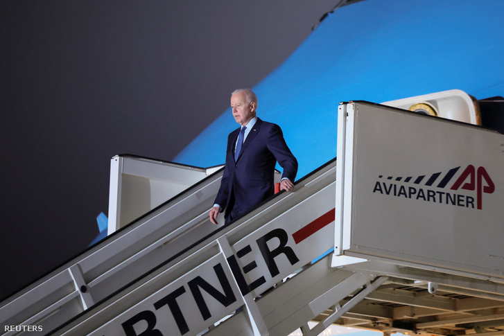 Joe Biden megérkezett Brüsszelbe 2022. március 23-án