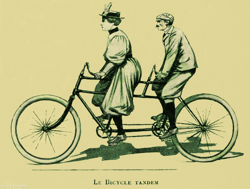 Az 1890-es években még nem volt általános dolog, hogy egy nő biciklizzen. És vezetőként sem ismerték el